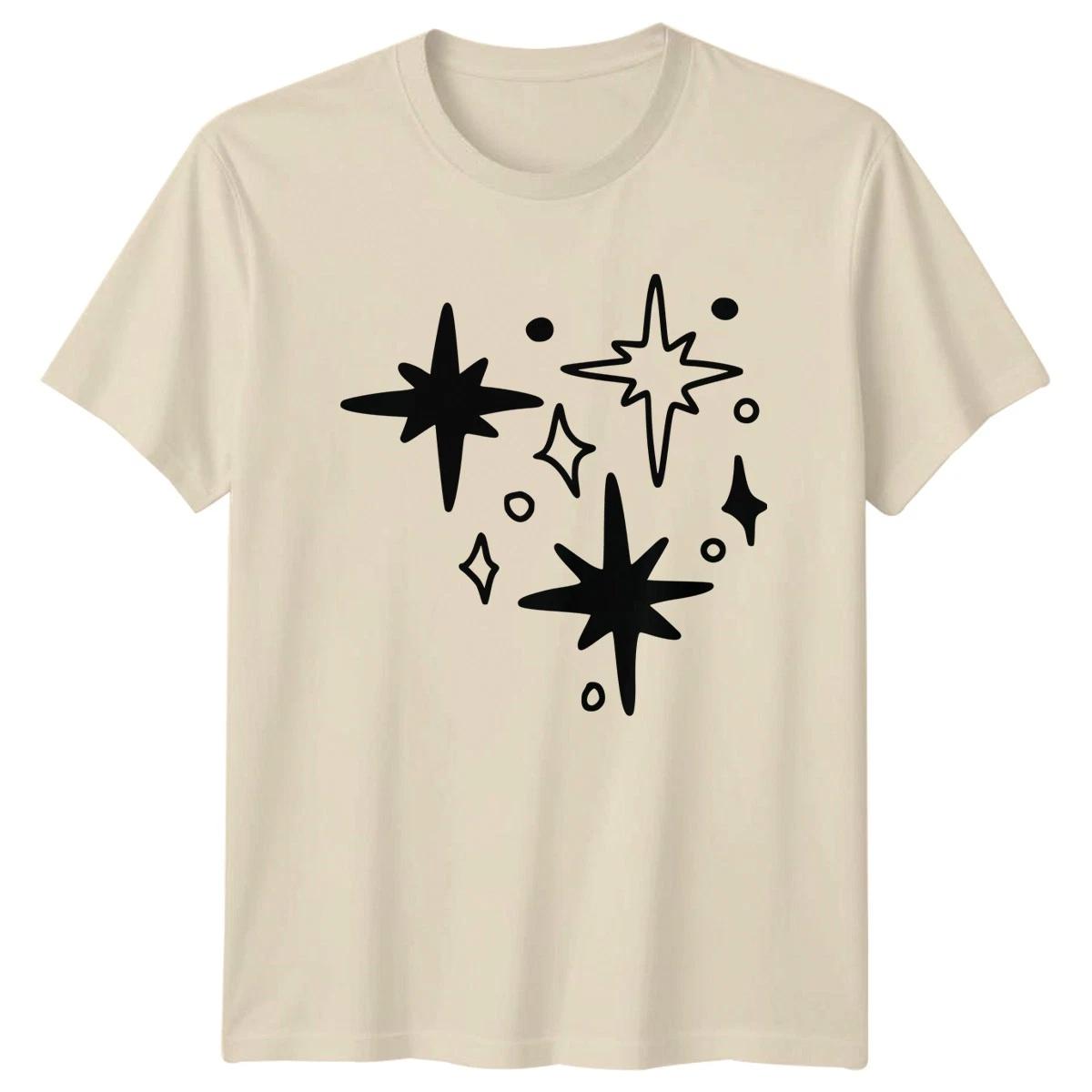 Star Sparkle Celestial Design T-Shirt Doodle Art Celestial Gift For Him And Her L