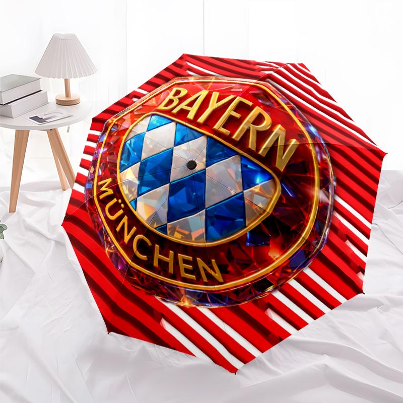 1pc B-Bayern Munich Umbrella, Sun Protection, And UV Shielding. It Has Eight Sturdy Ribs for Outdoor Use And Perfect As a Holiday Gift
