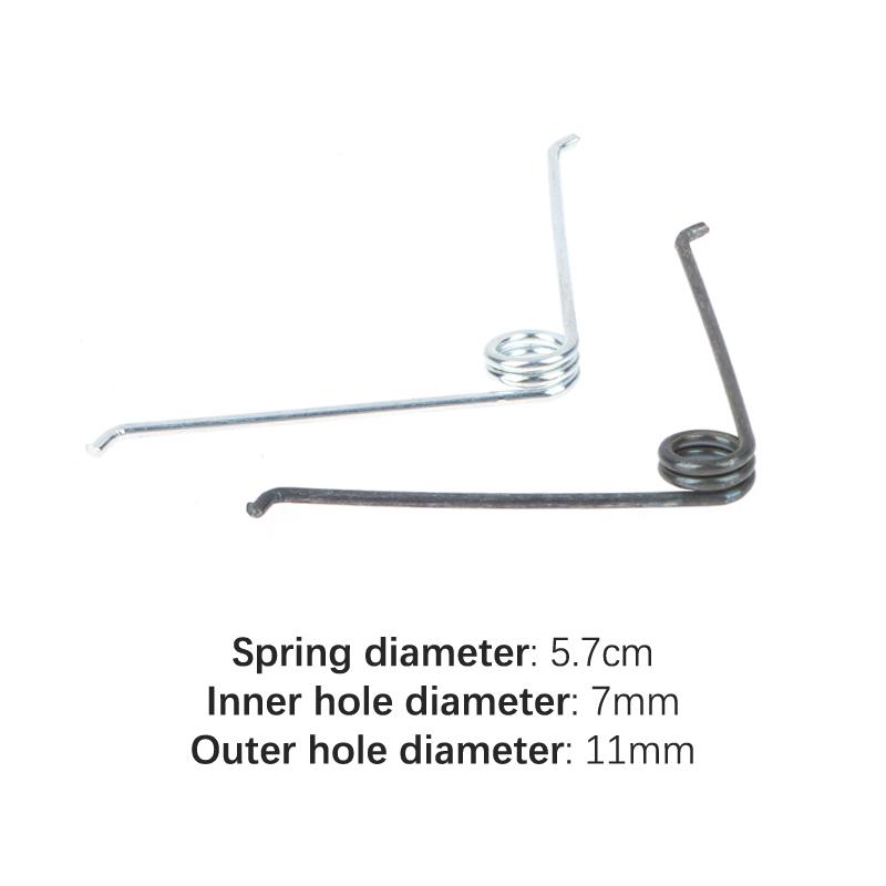 10 resortes de compresión de acero inoxidable redondos en forma de V para jardinería.