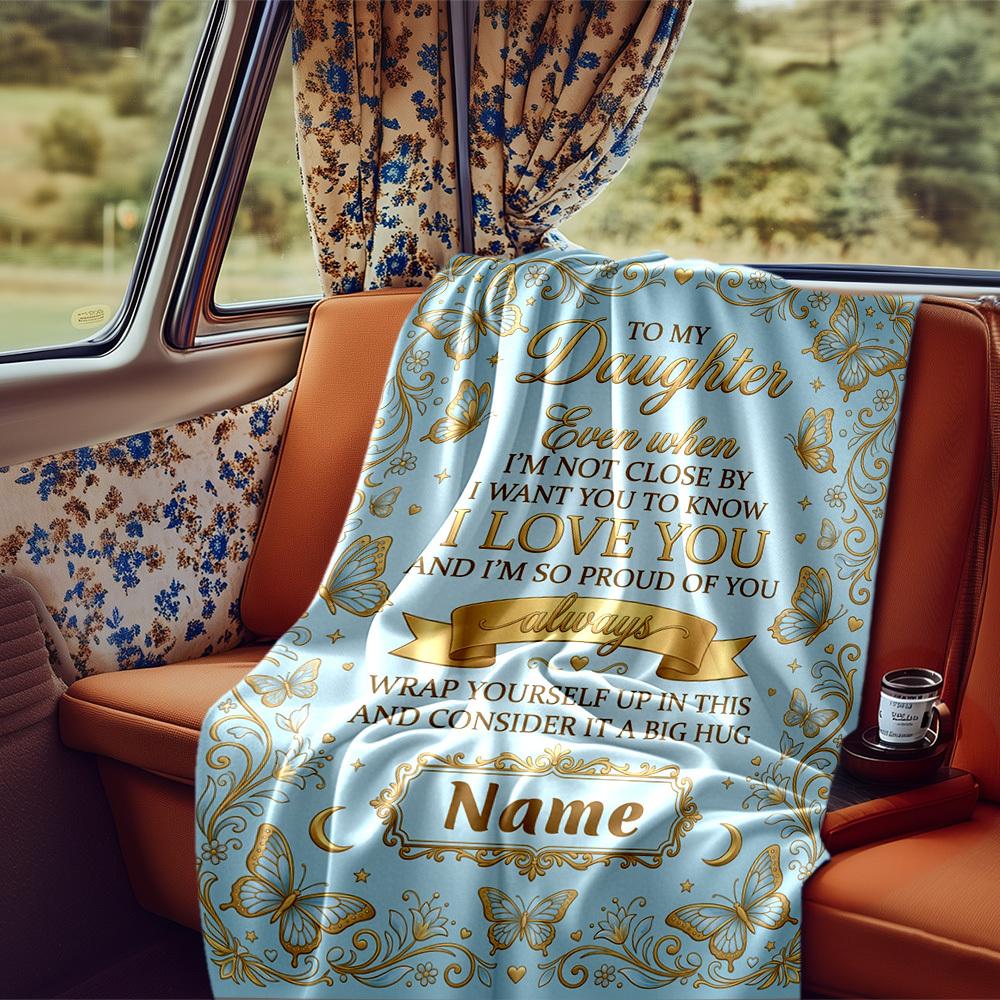 Love Pride Message Blanket Personalized Name Soft Comfortable Stylish Blanket Car Blanket Perfect For Travel Camping Outdoor Home Suitable For All