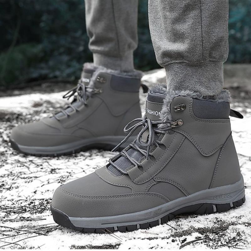 Fashion Winter Boots for Men Women Super Plush Warm Snow Boots Waterproof Couple Cotton Boots Winter High-top Sneakers Work Ankle Botas