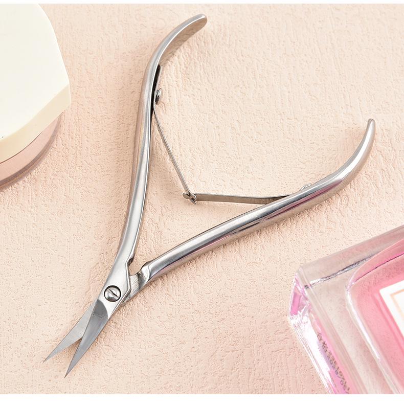 

High-End Stainless Steel Cuticle Nippers for Nail Salons - Precision Groove Trimming, Custom Foreign Trade Model No
