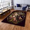 Butterfly Floral Rug – Non-Slip Polyester Mat for Living Room, Bedroom, Kitchen or Entryway Indoor/Outdoor Decor