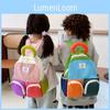 Fashionable Color Block Children's Backpack Lightweight And Adorable Design For Kids
