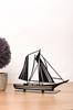 Metal Table Top Figurine Sailboat 20x27cm Bbl-m