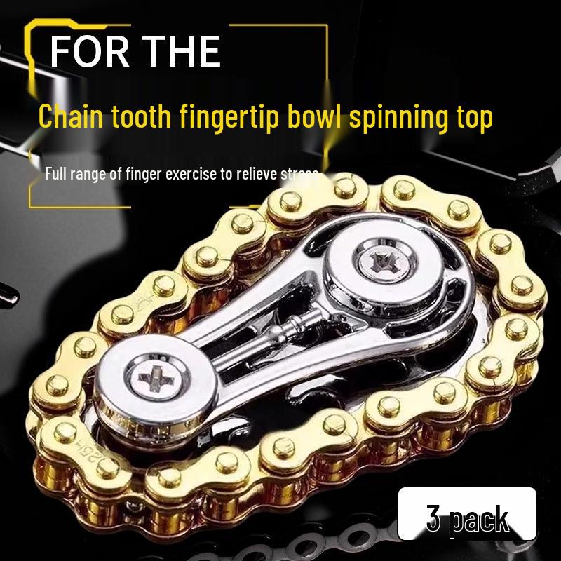 Metal Gear Linkage Fidget Spinner - Mechanical Stress Relief Toy