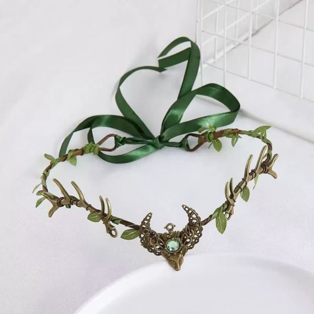 Rhinestone Decorated Fairy Tiara Twig Branch Design Fairy Headpiece Woodland Elven Crown For Women