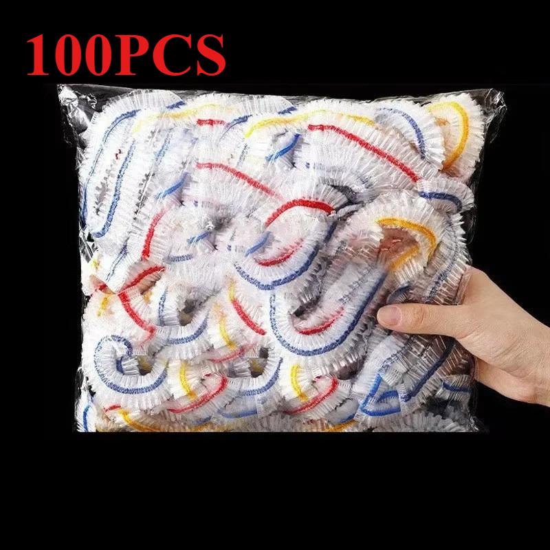 Capa de plástico descartável reutilizável para alimentos, envoltório plástico durável, tampas elásticas para alimentos para tigelas, capas elásticas para pratos, bolsa de proteção para alimentos na cozinha