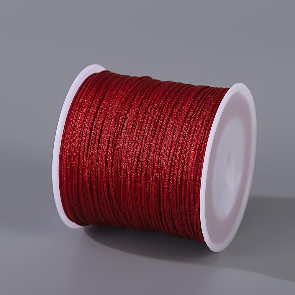 Handmade No. 72 Jade Thread - 0.8mm Wear-Resistant String for Jewelry Crafting, Hand Rope, Bracelets, DIY Necklaces, 50m