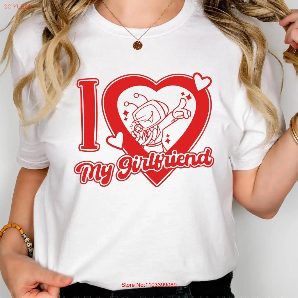 I Heart My Girlfriend Deltarune T Shirt Ant Tenna Gamer Vintage Stretched Unisex Designer Clothes Casual Graphic