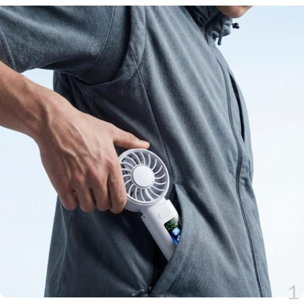 

Handheld Fan Mini Hand Fans Personal Cooling for Camping Fishing Outdoor Activities белый