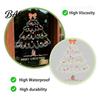 Waterproof Glass Stickers Christmas Tree Window Sticker, Simple Line Static Cling Decal, Reusable Clings Removable Festive PVC Decal for Holiday Home