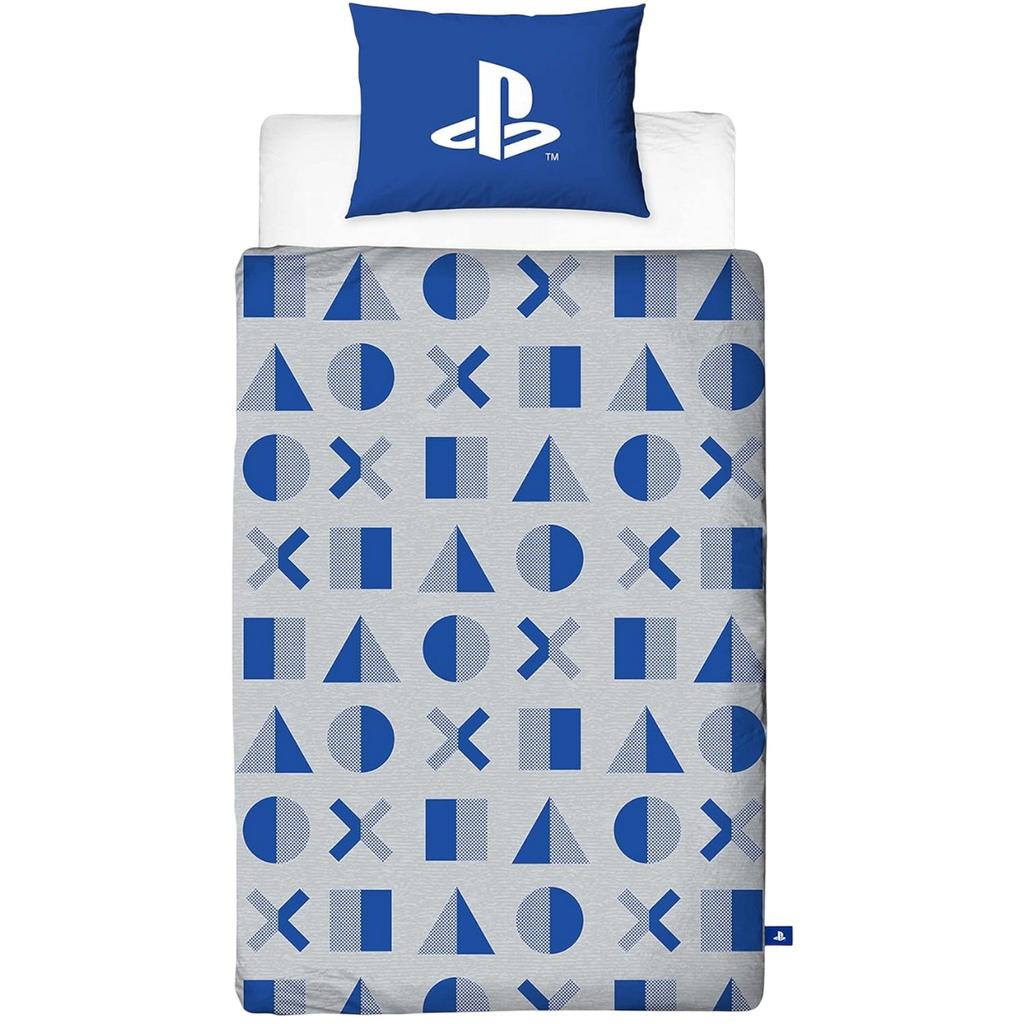 Playstation Controller Buttons Reversible Duvet Set
