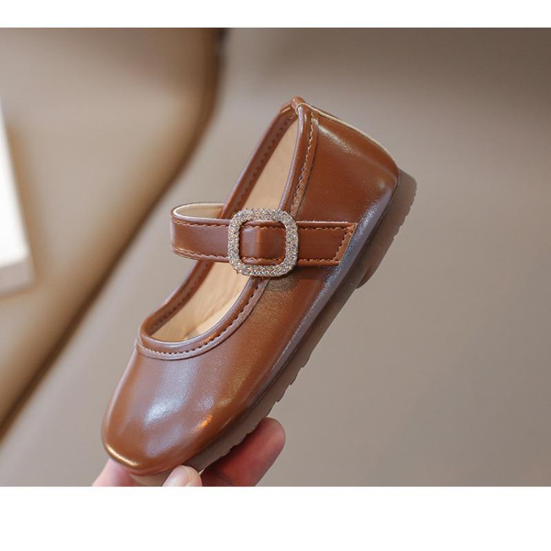 Fashion Soft Sole Princess Leather Flats For Baby Toddler Little Girls