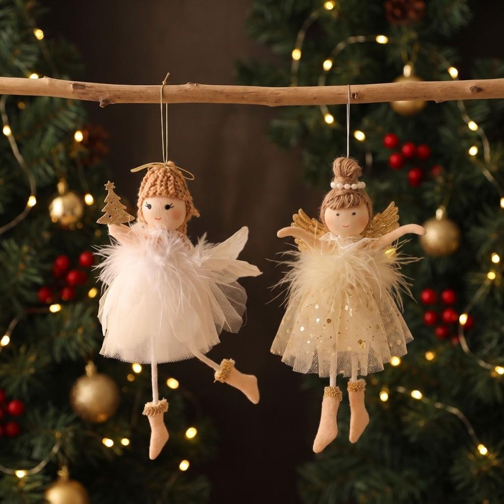 Small Pendant Plush Doll Pendant Plush Xmas Hanging Decorations Christmas Tree Pendant Home Decor