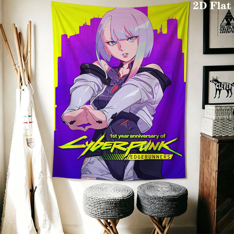 Cyberpunk EDCG Pattern Home Decor Tapestry, Wall Hanging, Decorative RV Wall Cloth.SGT0917464