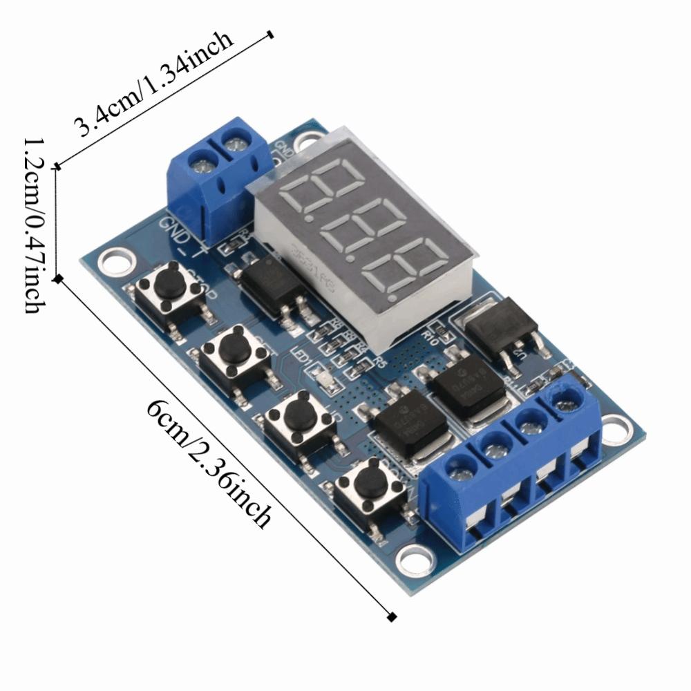 12V-24V Pulse Signal Cycle Delay Timer Switch Cycle Delay Timer Delay  Industrial Applications