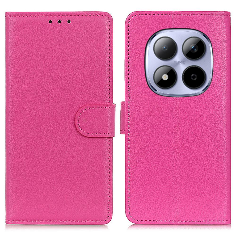 For Xiaomi Poco M8 Pro 5G/Redmi Note 15 Pro+ 5G (Global) Wallet Case PU Leather Phone Cover Litchi Texture