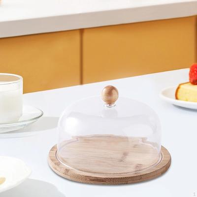 Tortenständer mit Kuppel-Diaplay-Teller-Serviertablett für Tafelaufsätze