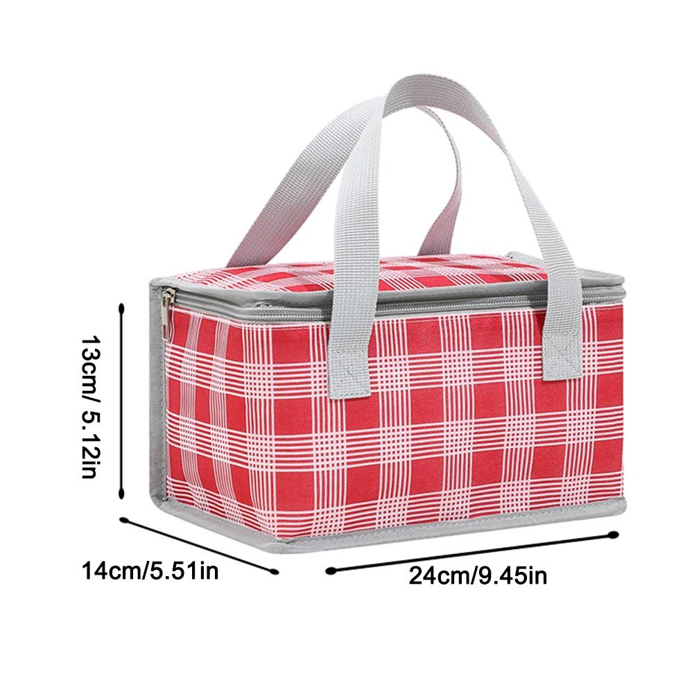 Large Capacity Picnic Insulated Storage Bag Outdoor Camping Food Thermal Pouch BBQ Basket Tote Bag For Camping Lunch Cooler Bags