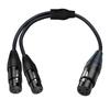 XLR Cable Professional XLR 4Pin To Double 3Pin XLR Splitter Cable For Studio Recording & Live Performances 50Cm