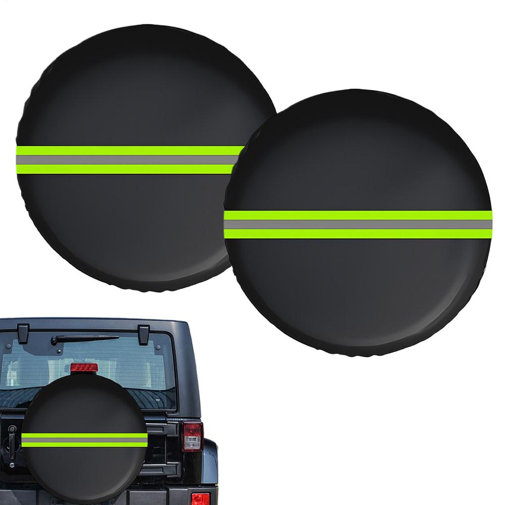 Tire Covers Sun Rain Snow Protector Dustproof Waterproof Reflective Protector For Outdoor Roadtrip Garage Trailer Camping Home