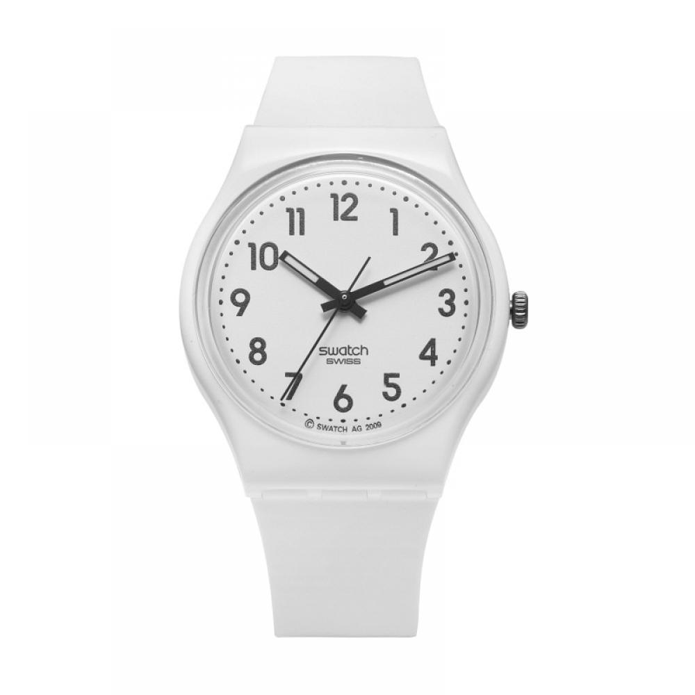 Swatch So28w107 S14 New Core JuSt White Soft Women S Urethane Watch