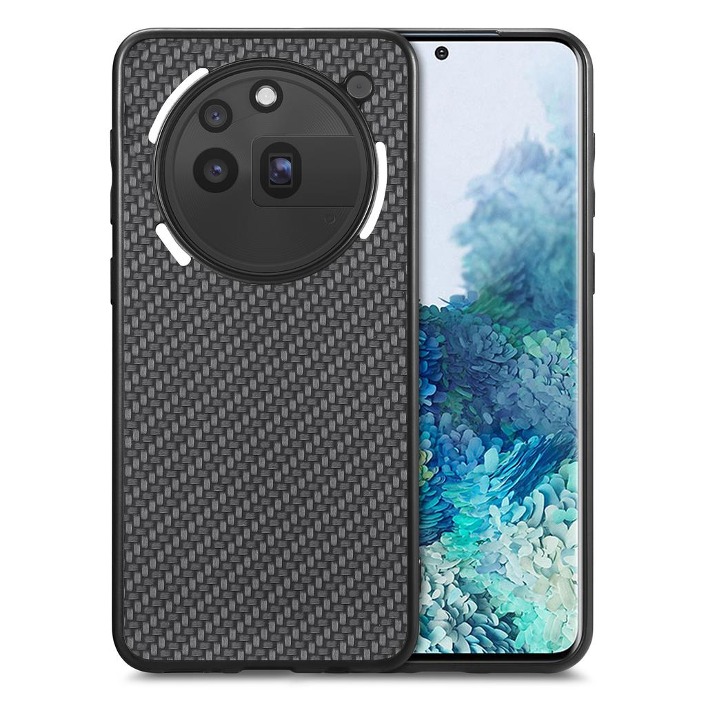 For Nothing Phone (3a) Pro Case Carbon Fiber Texture PU+PC+TPU Phone Back Cover