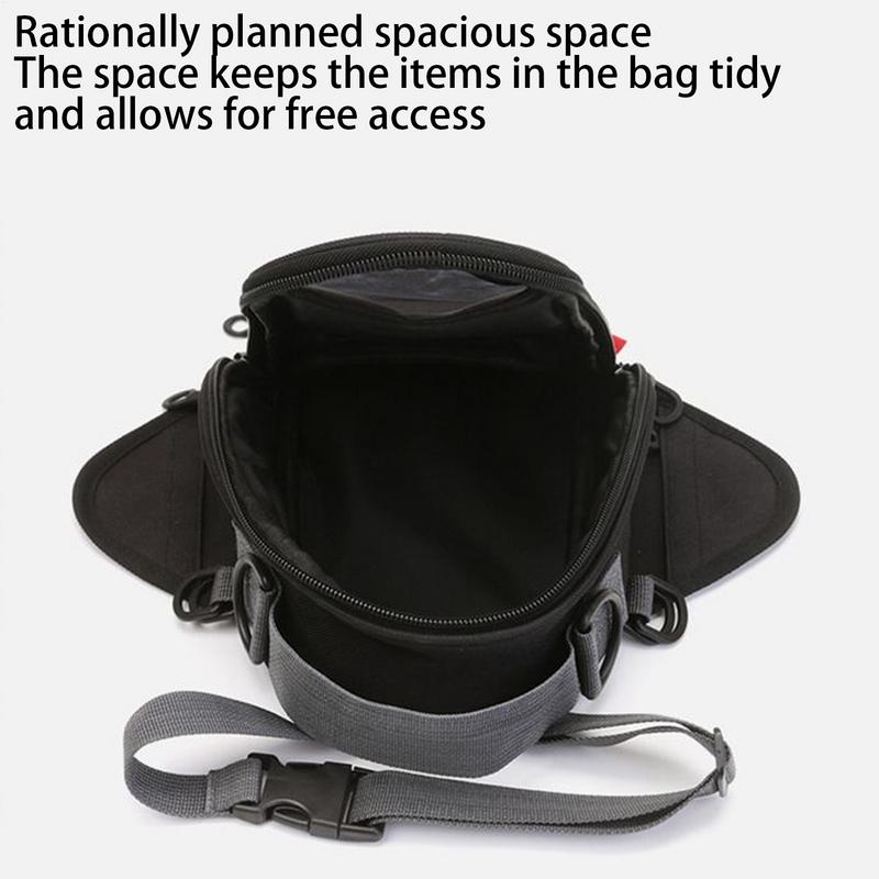 Motorcycle Fuel Tank Bag Touchable Navigation Magnet Bag Waterproof Multifunctional Magnetic Reflective Front Trunk Pannier