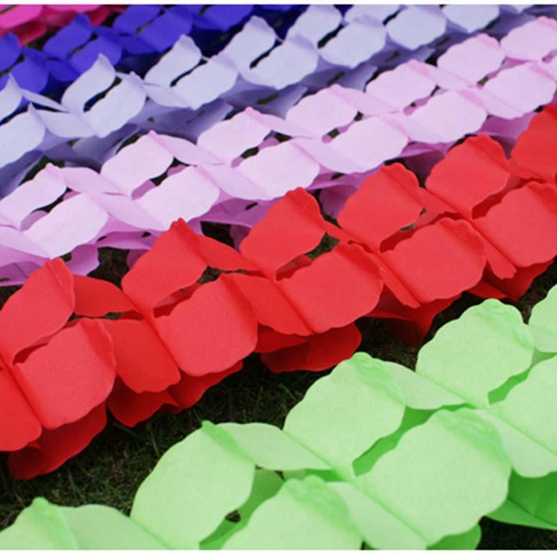 Color Four Leaf Clover Paper Garlands Craft For Wedding Garden Birthday Party Baby Shower Party Decoration Supplies Home