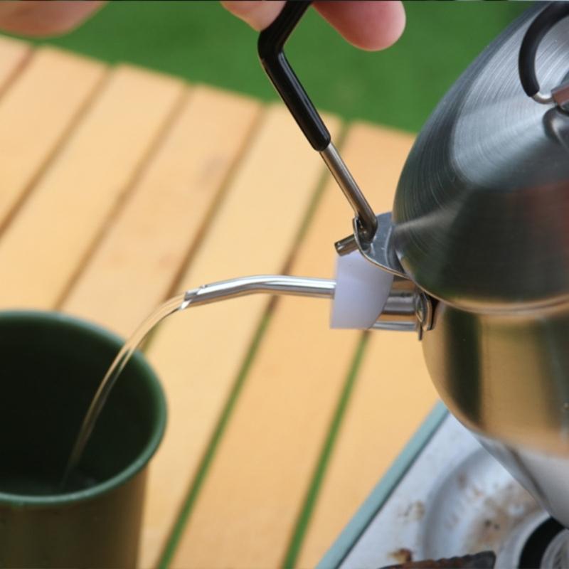 Practical Outdoor Camping Steel Kettles Mouth Extension Tube Water Pipe Nozzles