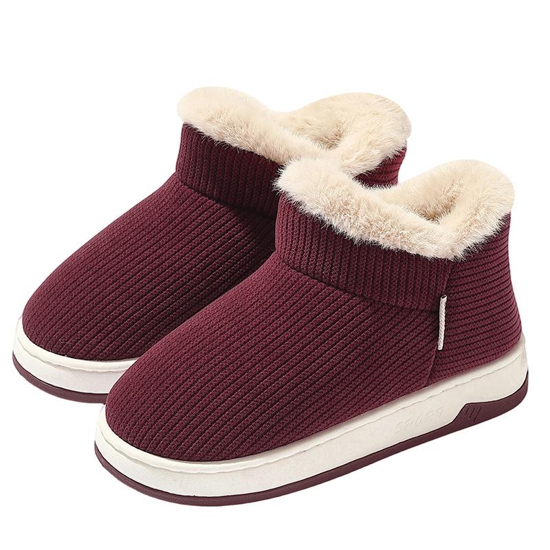 Elderly Non-slip Cotton Slippers Autumn and Winter 2025 New Home Indoor Middle-aged and Elderly Fluffy Piled Cotton Mop