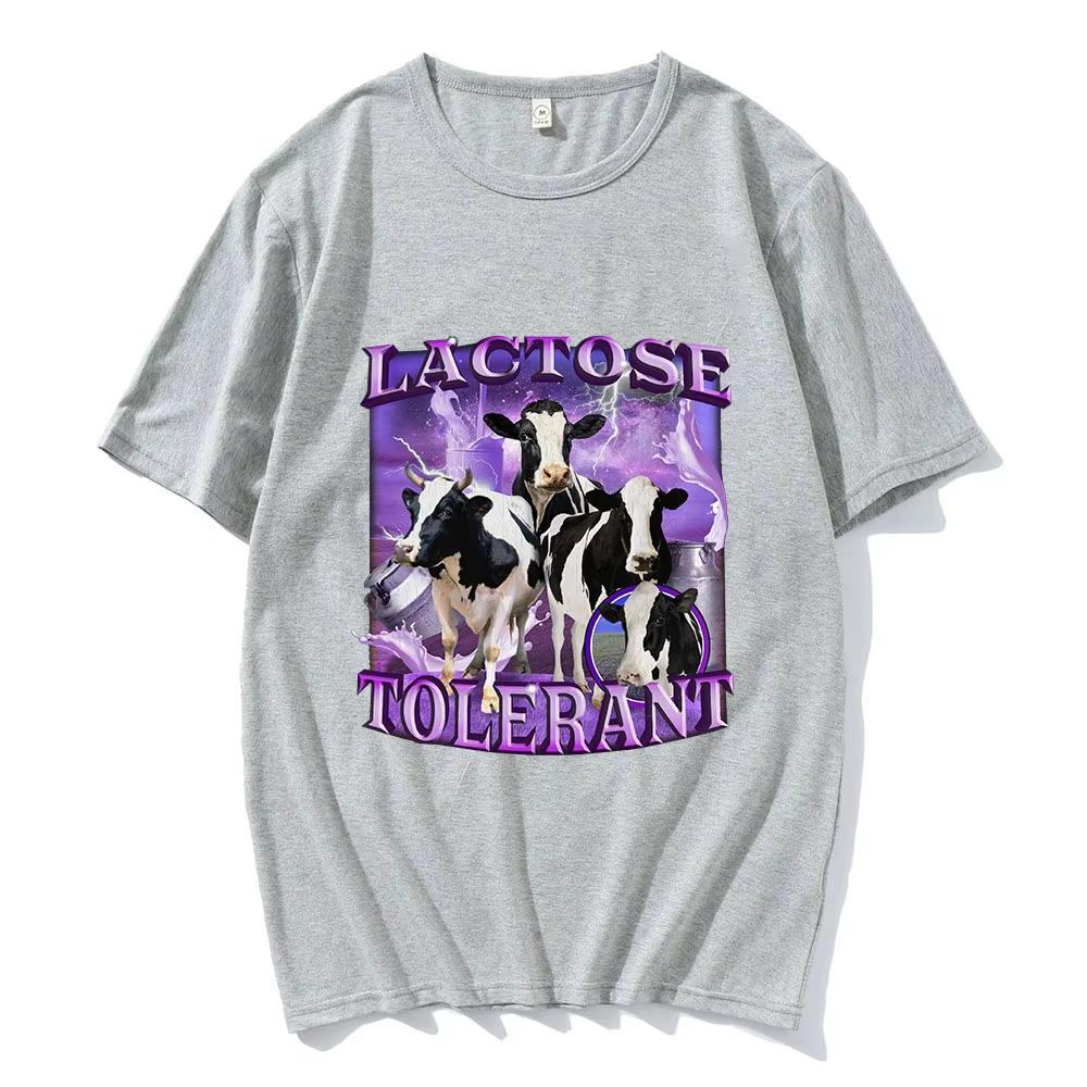 Creative Humor Leg Printed Pure Cotton T-shirt Men and Women with The Same Round Neck Cotton Short-sleeved T-shirt Funny Clothes