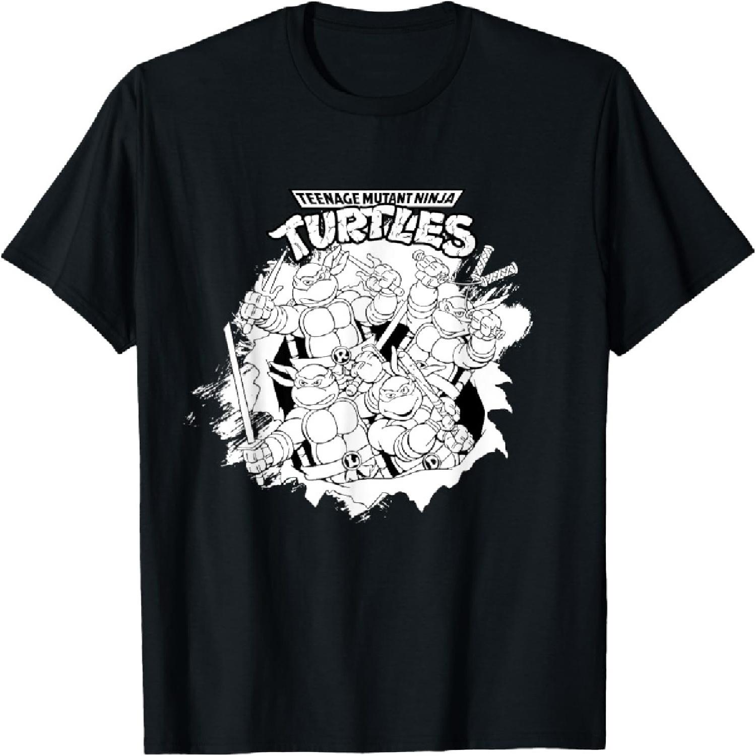 

Mademark x Teenage Mutant Ninja Turtles - Original Teenage Mutant Ninja Turtles Classic Black & White T-Shirt XXXXXL чёрный