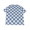 Vans Color Block Logo Comfortable Crew Neck Short Sleeve T-Shirt Men Tops Blue Checkered VN000GR8CSC