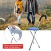 Folding Walking Stick Tripod Stool Stainless Steel Thickening Elderly Walking Cane