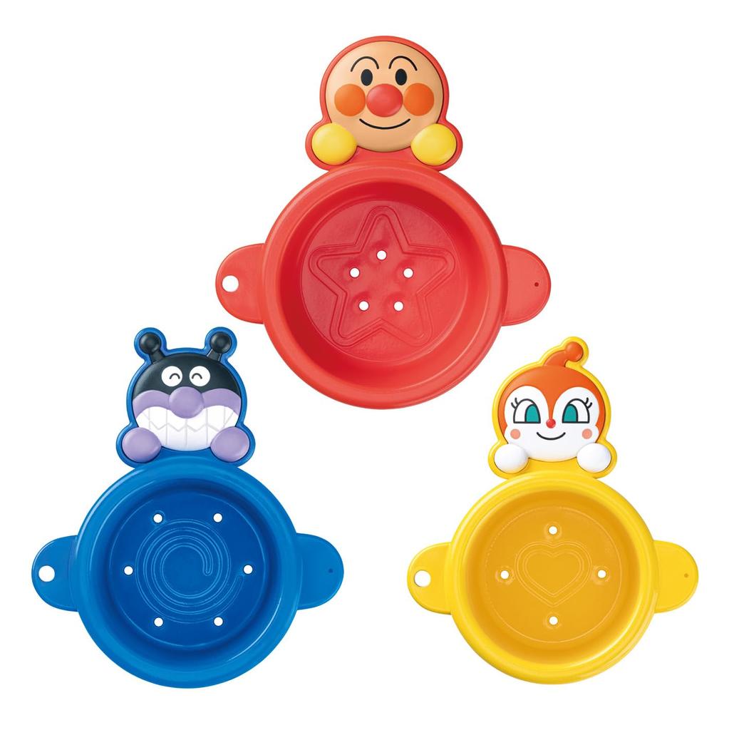 JOYPALETTE Anpanman Bath Shower Cup Connect! Stack!