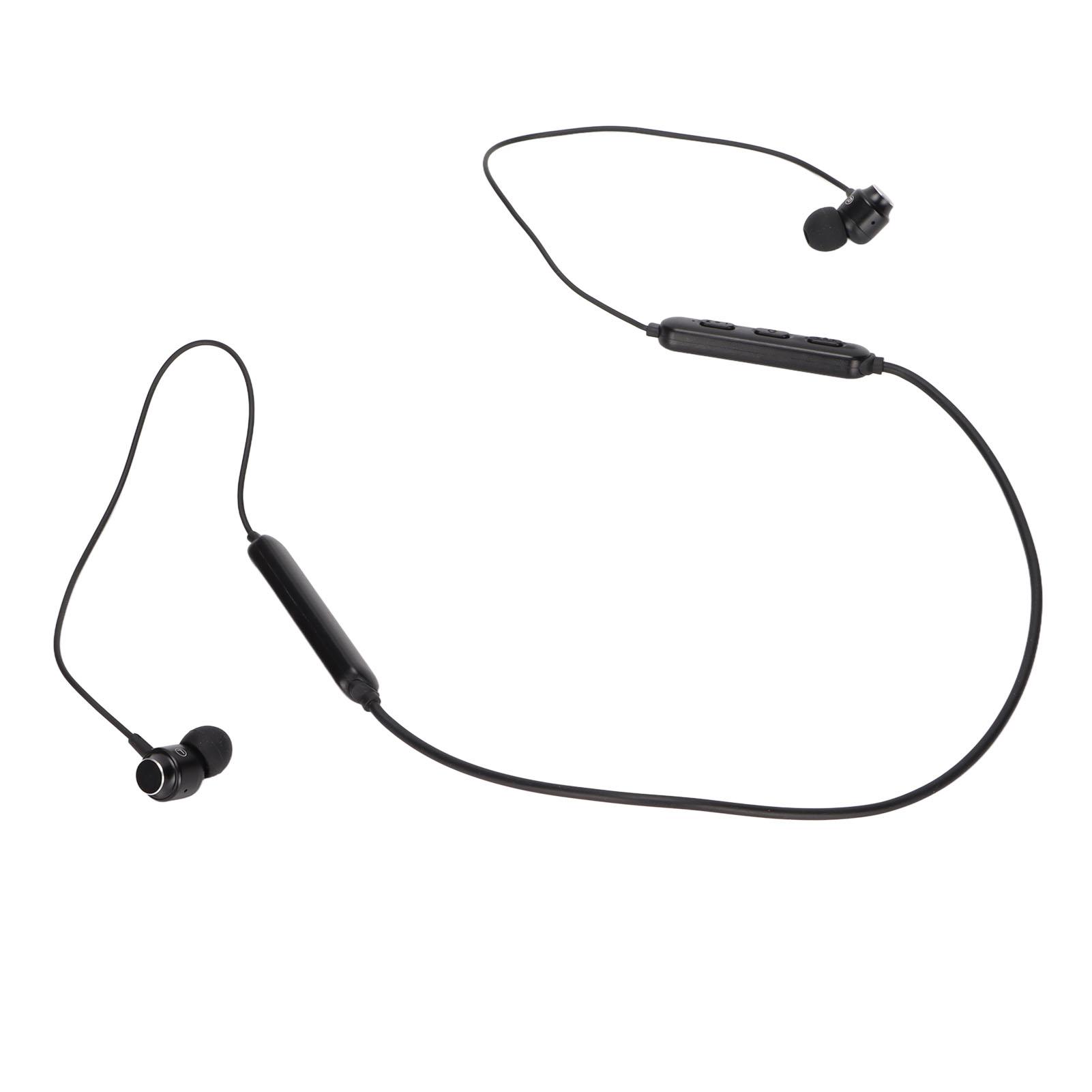 

Bluetooth-гарнитура с шейным креплением, беспроводная гарнитура с шейным ободком, спортивная гарнитура, наушники с шумоподавлением чёрный