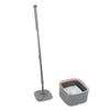 Mop Bucket Set with 2 Pieces Cloth 360 Degree Rotating Microfiber Mop Tool Dry and Wet Floor Mopping