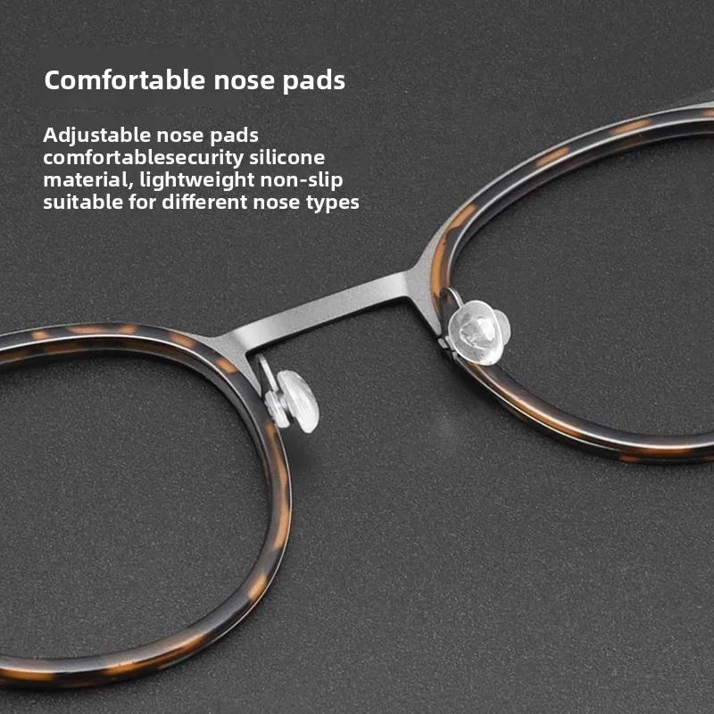 Trendy Retro Round Framed Presbyopia Glasses Metal Is Light Durable Anti Blue Light Eye Protection Unisex Eyeglasses 0 To +4.0
