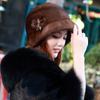Winter New Mink Fur Hat for Women Middle-aged and Elderly Mothers Imitation Fur Ear Protection Warm Fashion Fisherman Hat