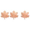 0.9999 Pure Copper Bird Bath Disk 0.6mm Thick Water Cleaner with Triple-Point Support All-Season Maple Leaf Shaped Bird Bath Purification