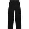 Fila Knitted Long Pants 2023 Autumn New Fashion Simple Flared Commuter Casual Pants Women Bottoms Black F11W338602FBK