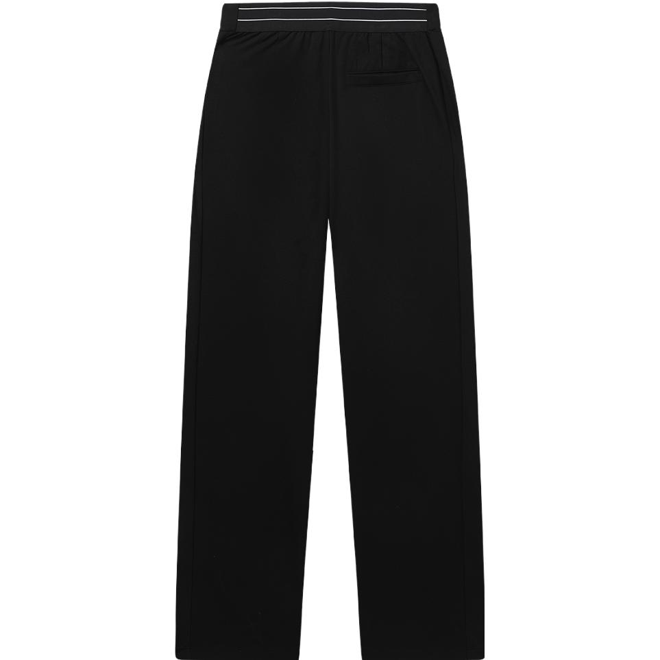 Fila Knitted Long Pants 2023 Autumn New Fashion Simple Flared Commuter Casual Pants Women Bottoms Black F11W338602FBK
