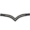 Sparky Clear Crystal V Shape Browband for Bridle for Horse .