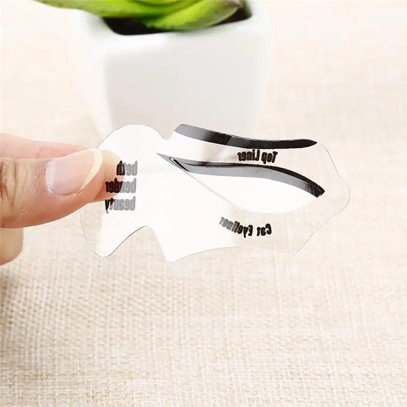 2pcs-Eyeliner Model Card Cat Eyeliner Smokey Eye Template Shaper Model Fashion Eyeliner Card Stencil