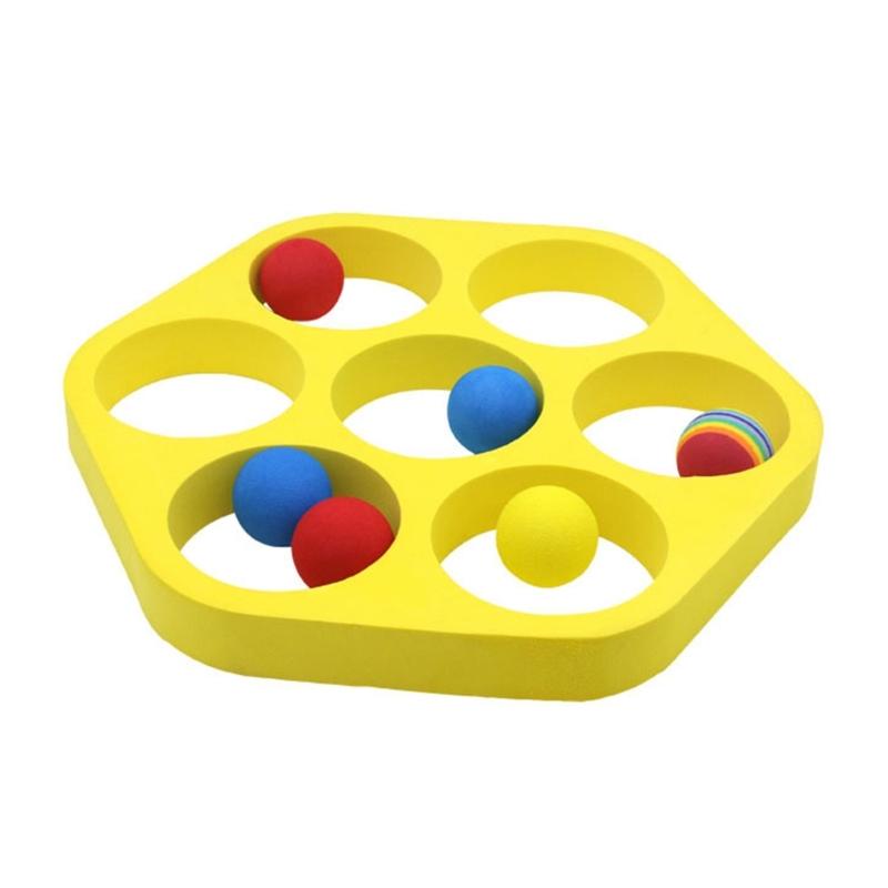 EVA Floating Foam Rings Throw Pool Game Toy with Balls Floating Foam Rings Toy with Balls for Kids Adults Outdoor Party