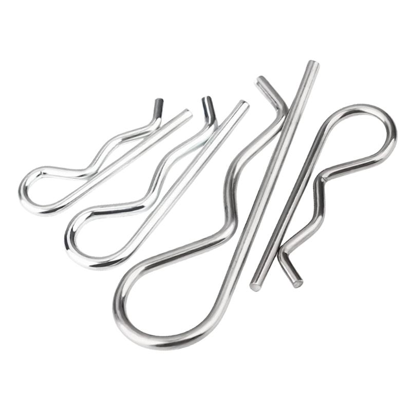 100Pcs Spring Fasteners Cotter Pins Hitch Pins Hair Pins Spring Clip Retainer Pins for Garage,Trucks, Engine Repair