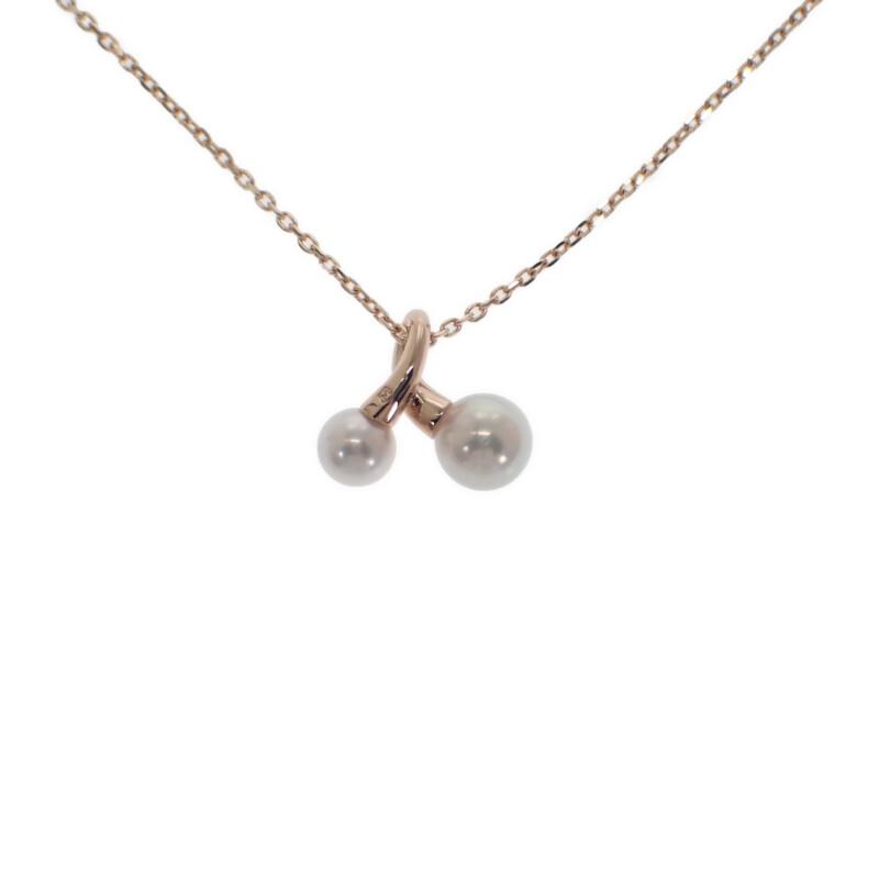 MIKIMOTO PP-20496I Necklace K18 Pink Gold Women