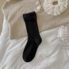 Ladies Warm Autumn and Winter Versatile Simple Double Needle Boneless Tube Stack Socks